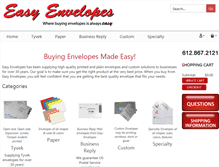 Tablet Screenshot of easyenvelopes.com